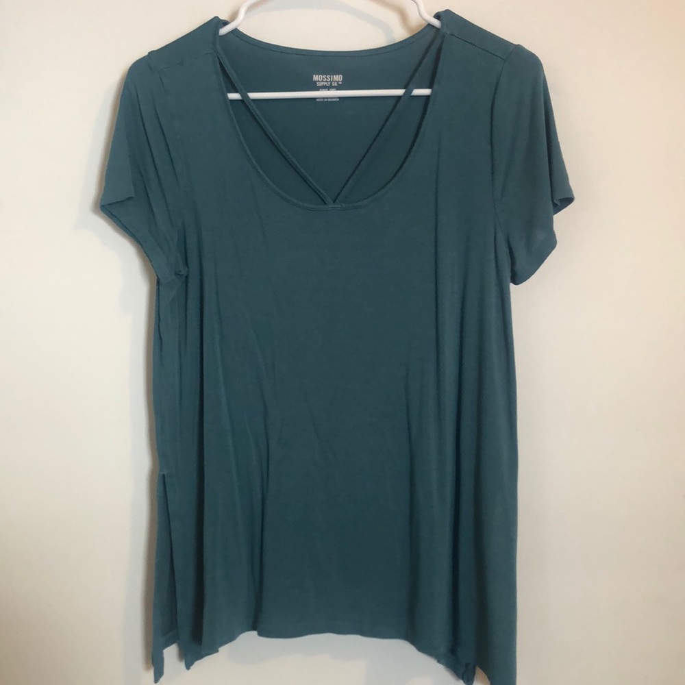 Teal shirt